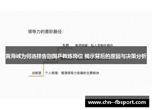 黄海诚为何选择告别国乒教练岗位 揭示背后的原因与决策分析
